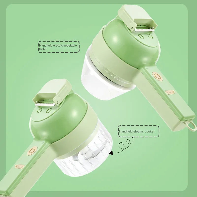 4 in 1 Portable Electric Vegetable Cutter Set