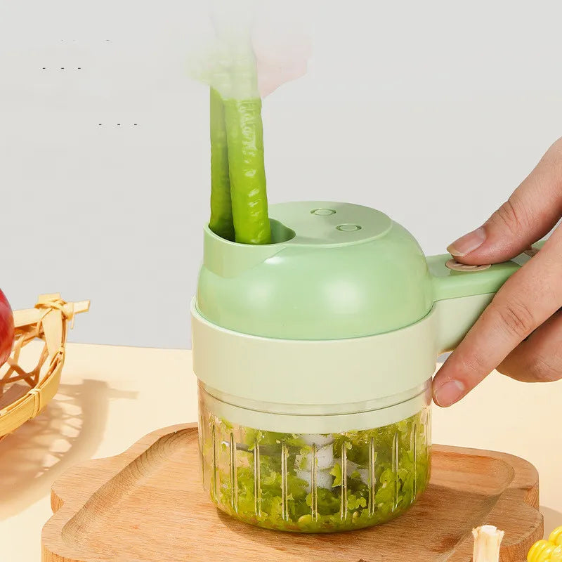 4 in 1 Portable Electric Vegetable Cutter Set